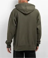 Champion Reverse Weave C Logo Acadia Green Hoodie