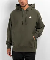 Champion Reverse Weave C Logo Acadia Green Hoodie