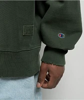 Champion Reverse Weave Green Wash Crewneck Sweatshirt