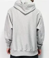 Champion Reverse Weave Logo Script Grey Hoodie