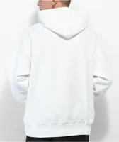 Champion Reverse Weave Multi Logo White Hoodie