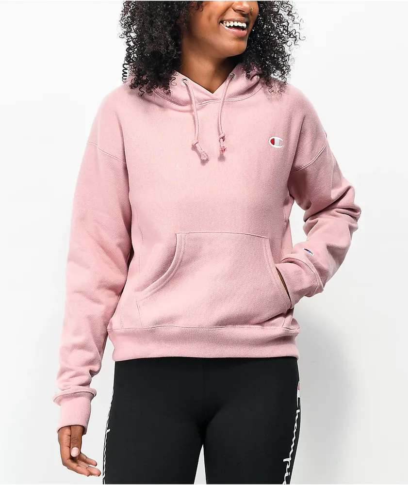 Champion Reverse Weave Pink Beige Hoodie