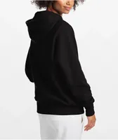 Champion Reverse Weave Small C Boyfriend Black Hoodie