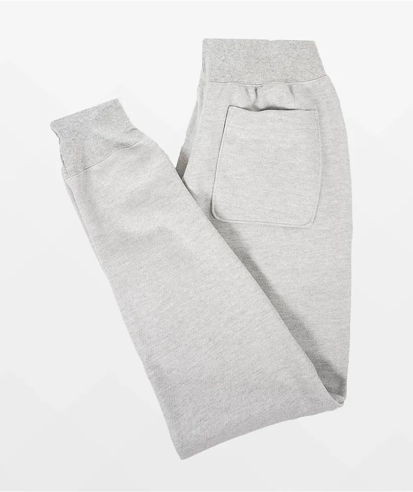 Champion Reverse Weave Small C Grey Sweatpants