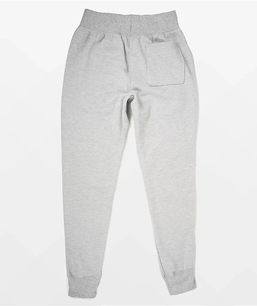 Champion Reverse Weave Small C Grey Sweatpants