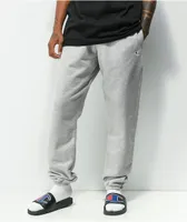 Champion Reverse Weave Small C Grey Sweatpants