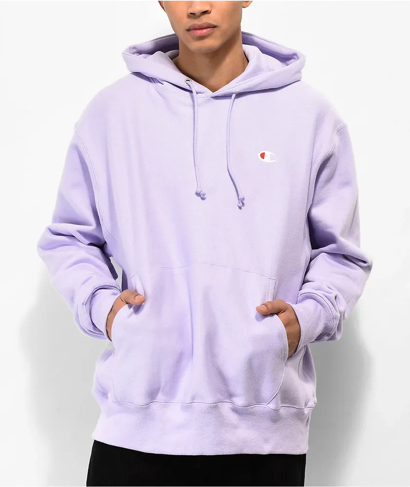 Champion Script Logo Teddy Hoodie - Large