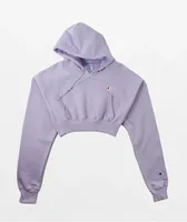 Champion Reverse Weave Urban Lilac Crop Hoodie