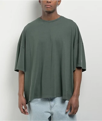 Champion Riggins Drop Shoulder Dark Green Wash T-Shirt