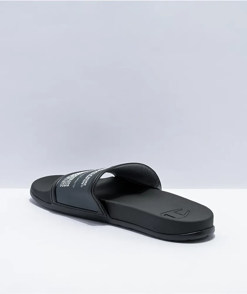 Champion Squish Black & Concrete Slide Sandals