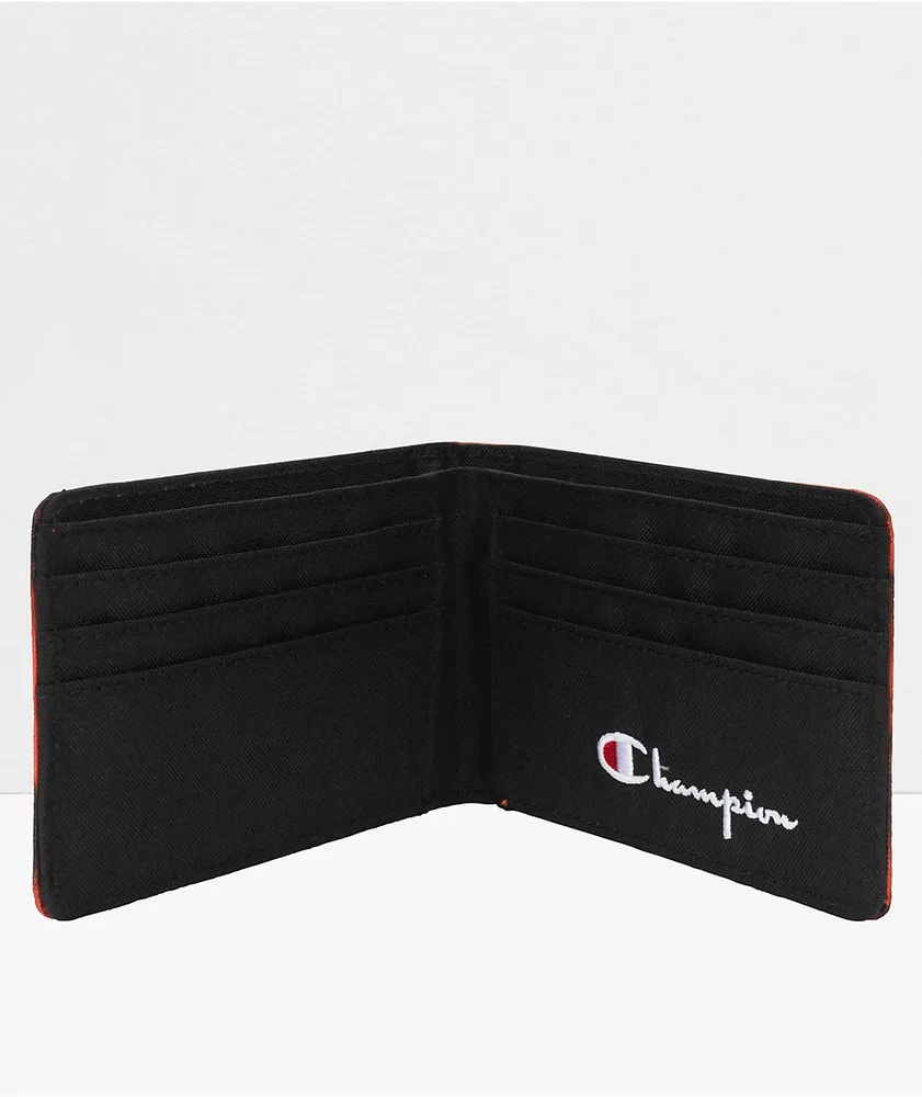 Champion Supercize Orange & Black Tie Dye Bifold Wallet