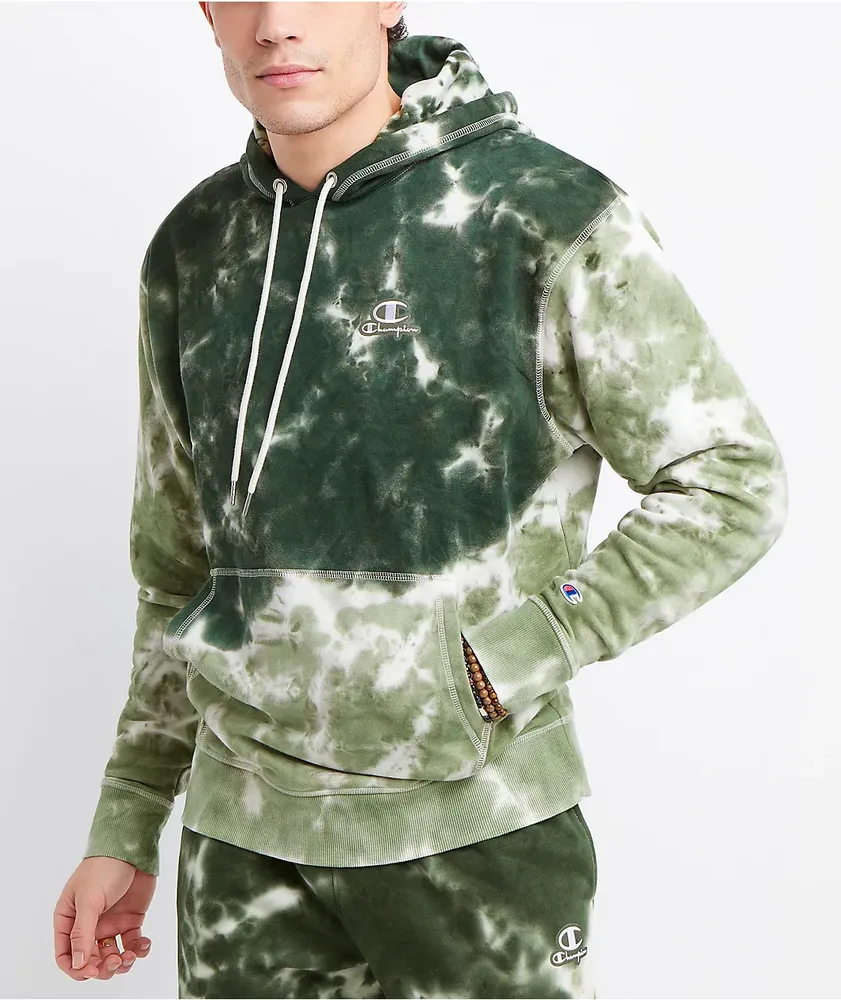 Champion Unity Green Tie Dye Hoodie