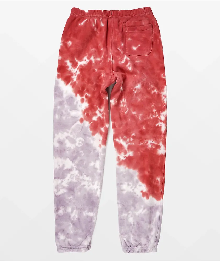 Champion Unity Red & Purple Tie Dye Sweatpants