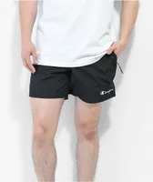 Champion Warm Up Black Nylon Shorts