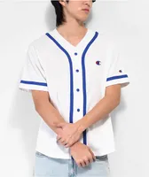 Champion White Baseball Jersey