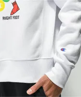 Champion x Twister Reverse Weave White Crewneck Sweatshirt