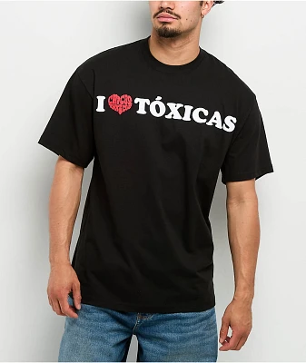 Chicos Toxicos I Heart Toxicas Black T-Shirt