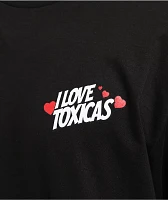 Chicos Toxicos I Love Toxico Black T-Shirt