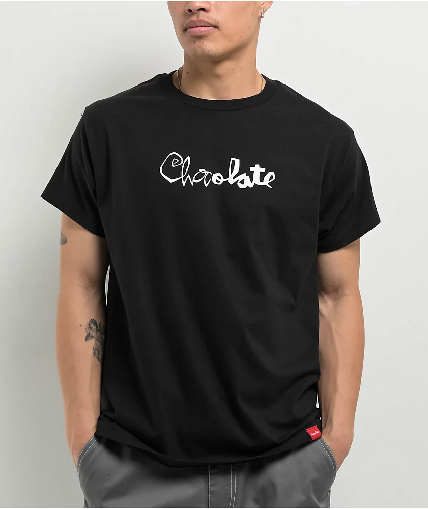 Chocolate Then Now Black T-Shirt