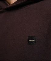 Chocolate Work Label Brown Hoodie