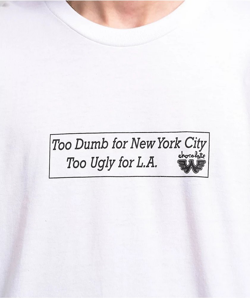 Chocolate x Waylon Jennings Too Dumb White T-Shirt