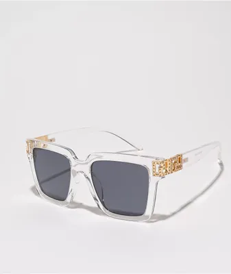 Chunky Lux Clear Square Sunglasses