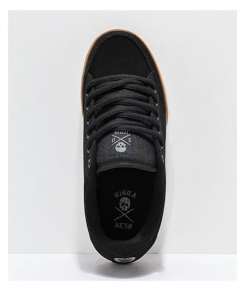 Circa Lopez 50 Black & Gum Skate Shoes