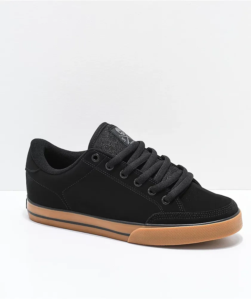 Circa Lopez 50 Black & Gum Skate Shoes