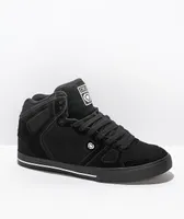 Circa Lopez 99 Black Hi-Top Suede Skate Shoes