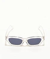 Clear & Black Cat Eye Sunglasses