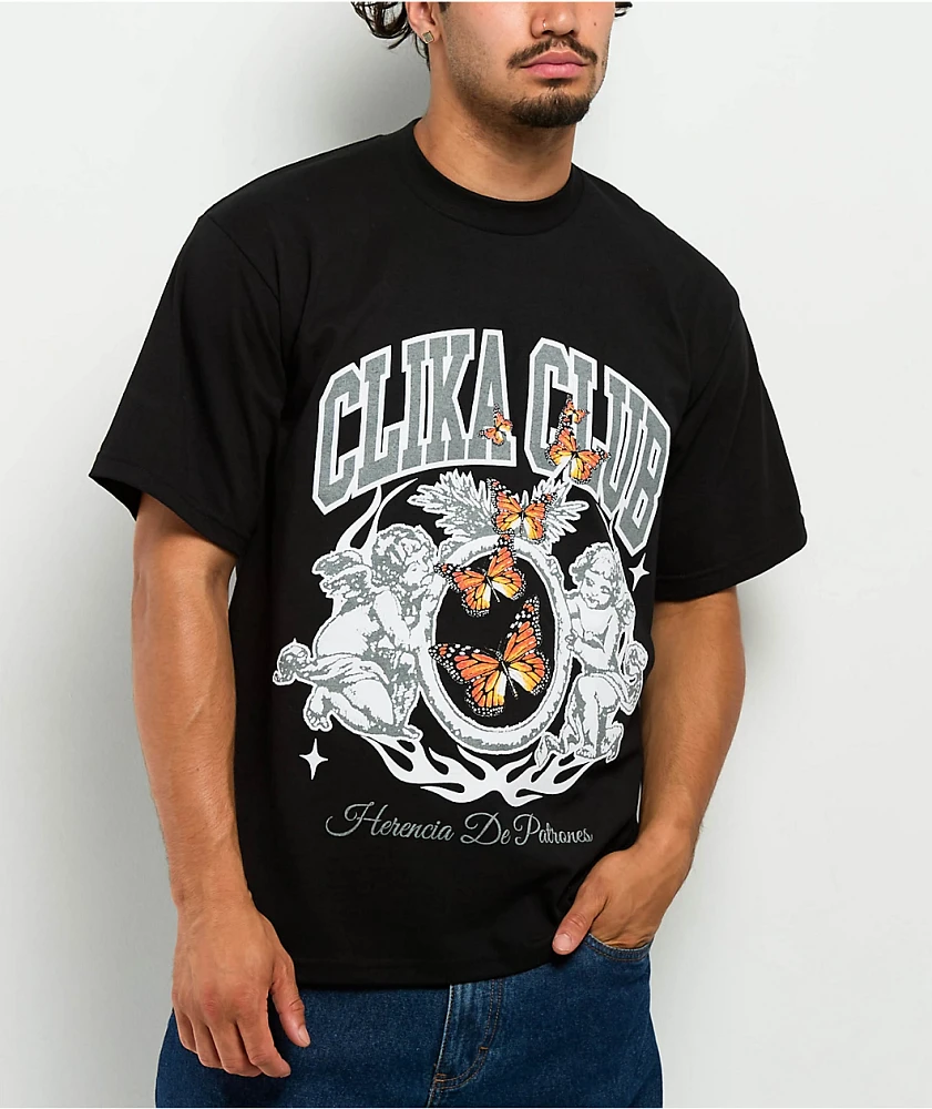 Clika by Herencia de Patrones Hope Black T-Shirt