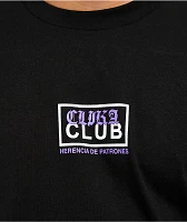 Clika by Herencia de Patrones x Pro Club Heavyweight Black T-Shirt