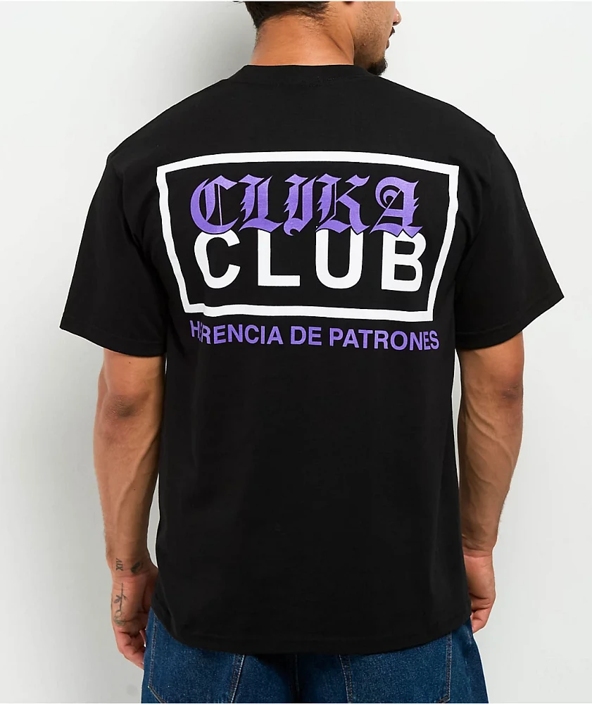 Clika by Herencia de Patrones x Pro Club Heavyweight Black T-Shirt