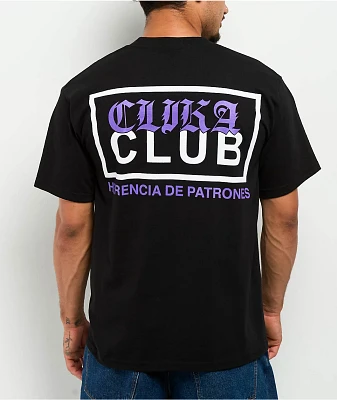 Clika by Herencia de Patrones x Pro Club Heavyweight Black T-Shirt
