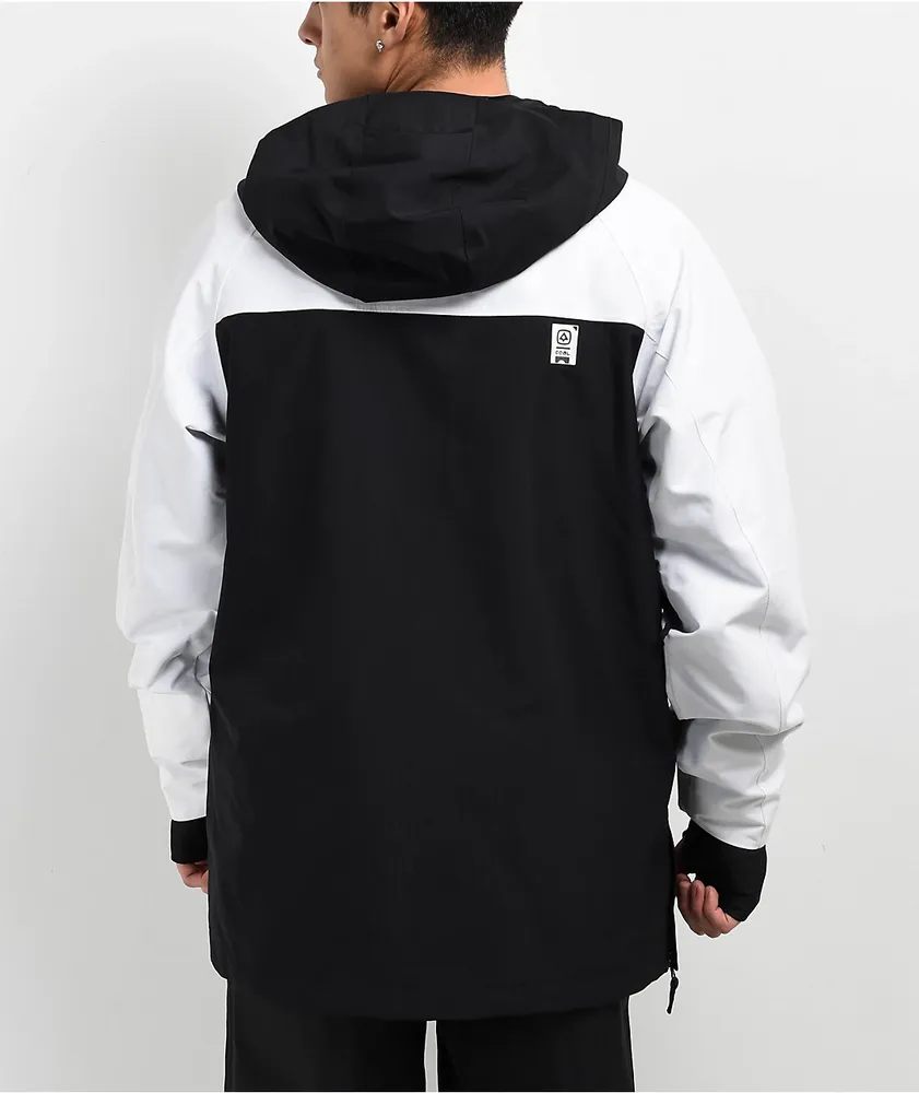Coal Alder Black & White 10K Anorak Snowboard Jacket