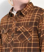 Coal Free Fall Brown Plaid Flannel Shirt