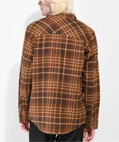 Coal Free Fall Brown Plaid Flannel Shirt