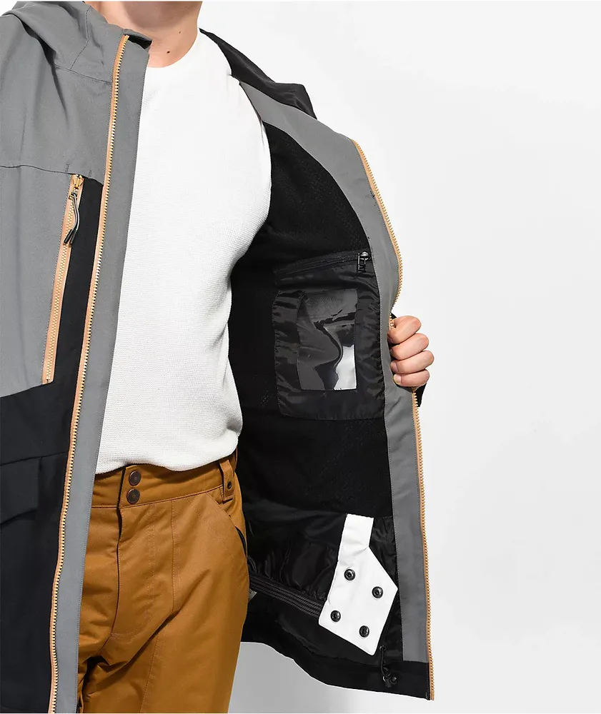 Coal Lutsen Grey & Black 10K Snowboard Jacket