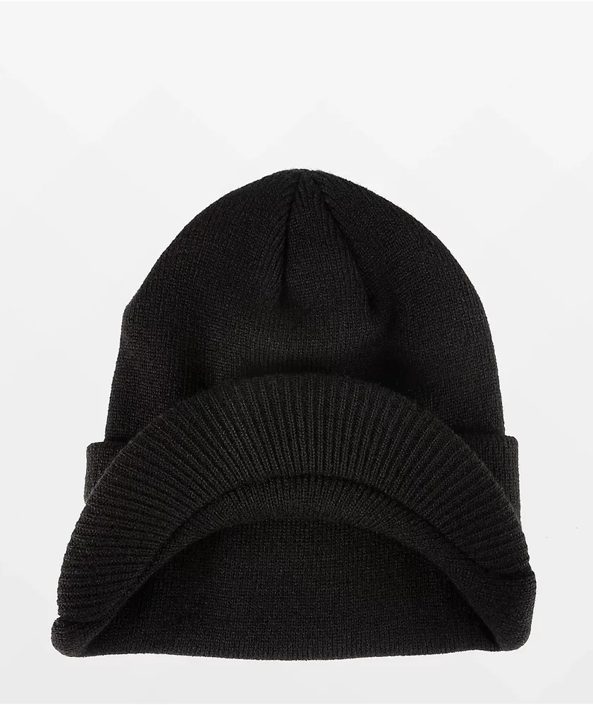 Coal The Uniform Brim Black Beanie