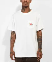 Coal Zypher Salmon White Pocket T-Shirt