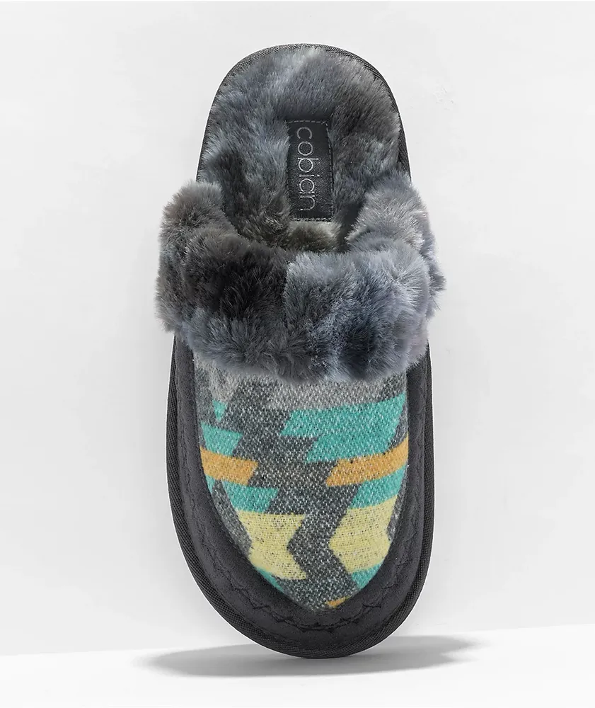Cobian Cheyenne Charcoal Mule Slippers