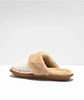 Cobian Colima Cream Mule Slippers