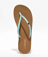 Cobian Nias Bounce Blue & Tan Sandals