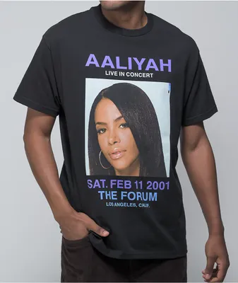 Color Bars x Aaliyah Concert Black T-Shirt