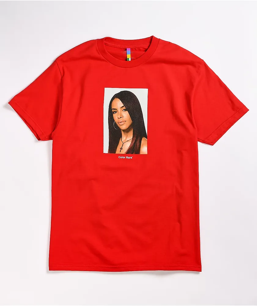 Color Bars x Aaliyah Red T-Shirt