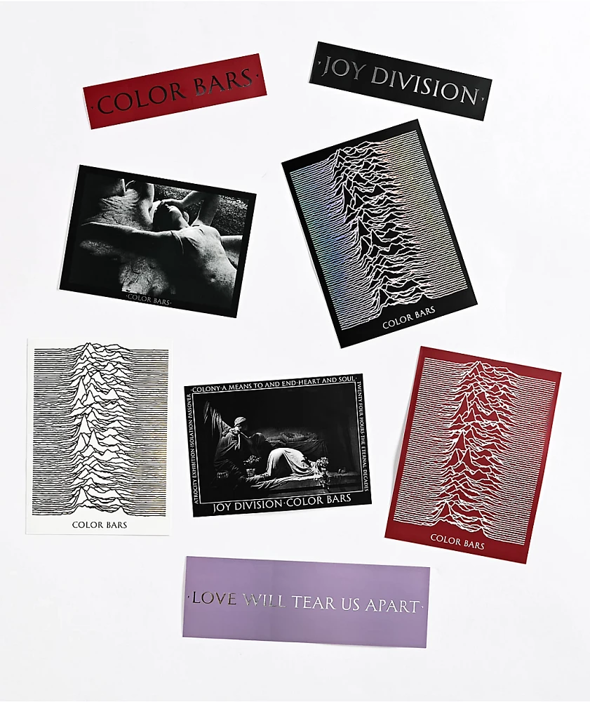 Color Bars x Joy Division Sticker Pack