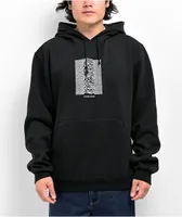 Color Bars x Joy Division Unknown Pleasures Black Hoodie