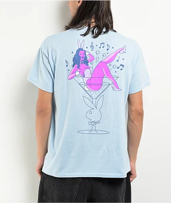 Color Bars x Playboy Casino Light Blue T-Shirt