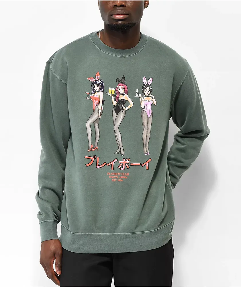 Color Bars x Playboy Happy Hour Green Crewneck Sweatshirt