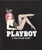 Color Bars x Playboy Open Late Black T-Shirt